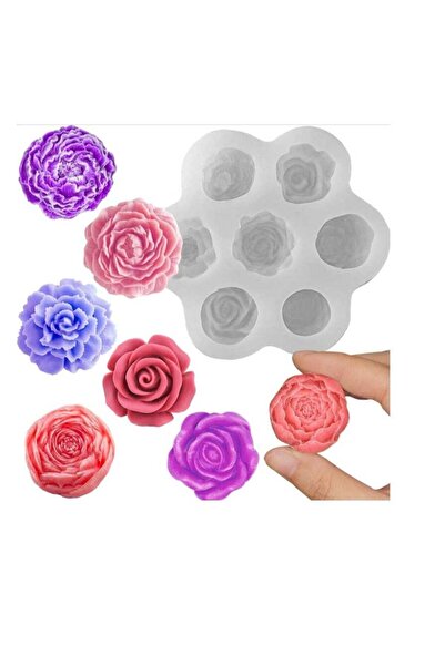 Generic 3D Flower Candle molds, 7 Sets Valentine's Day Mold for Candle Making...