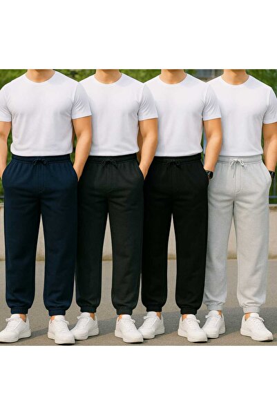 TREND ALİSSE Men's {4 Pcs} Navy Blue Gray Black Anthracite Standard Fit Regul...
