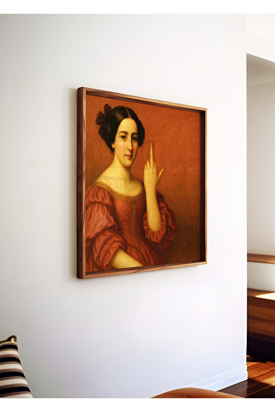 ARTHOUSECOLLECTIVE Portret din epoca barocă - Defiant Grace - Poster pătrat -...