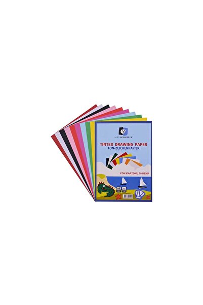 Alex Schoeller Kolej Fon Kartonu A4 10'lu Karışık