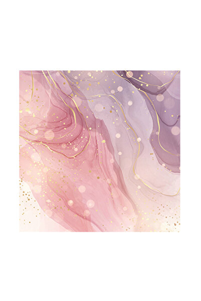 Mirific Party Pink cake napkins, 33×33 cm, marble