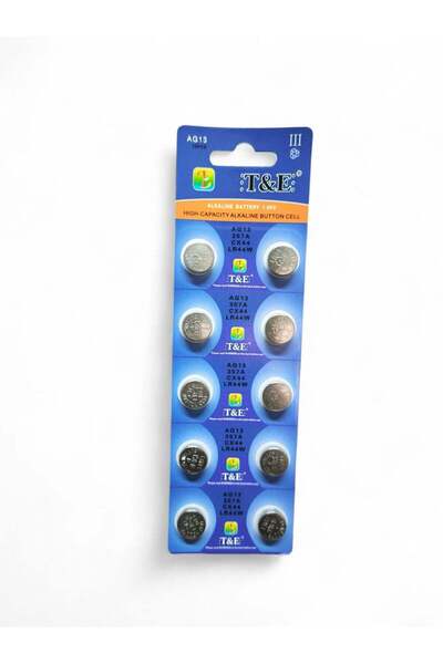 TE بطارية قلوية LR44 Ag13 1.55 فولت على شكل خلية زر