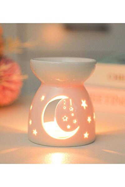 Generic Ceramics Tealight Holder Hollowed Out Essential Oil Burners Aromather...