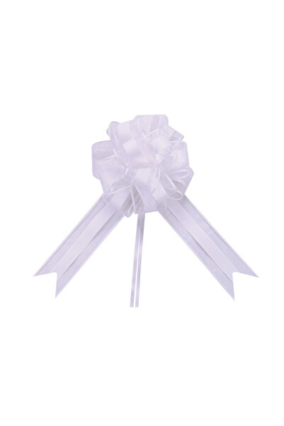 Mirific Party Set de 10 panglici albe pentru cadou, 180×6,4 cm