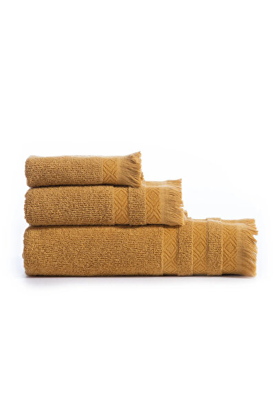 Nef Nef Homeware Set Honor 3 Cotton Towels Honey