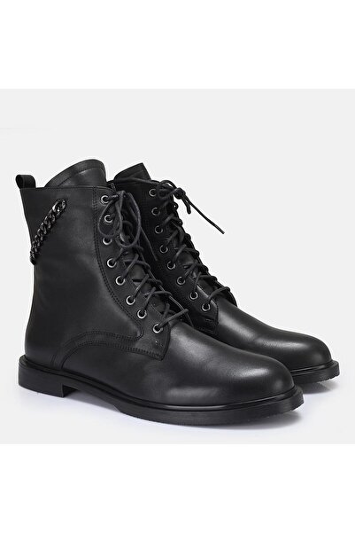 37Numara BÜYÜK NUMARA KADIN HAKİKİ DERİ BOT 41-42-43-44-SİYAH DERİ