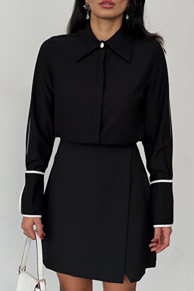 Emel Yıldız Short Black Skirt