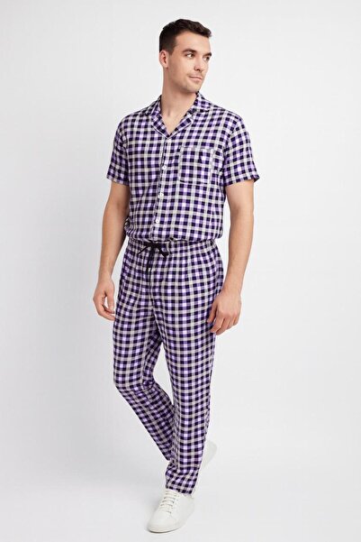 STITCH by MH Men's Gingham Check Shirt and Long Co-ord Set