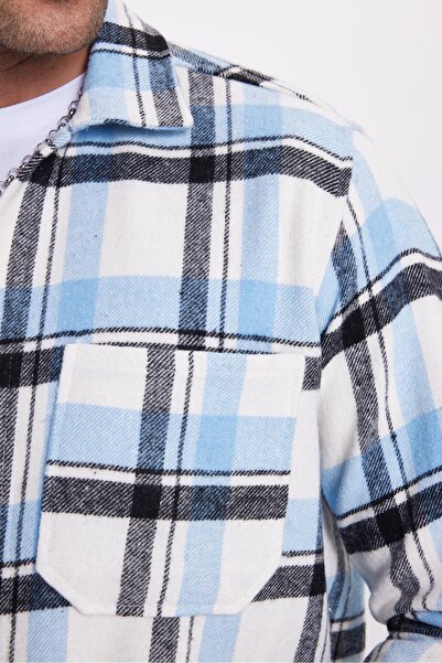 Tudors Men's Regular Fit Classic Cut Double Pocket Winter Lumberjack Checkered Shirt