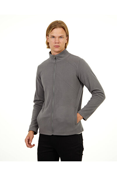 elkumoda Zipper Closure Fleece Mock Neck Winter Fleece Slim Fit Cotton