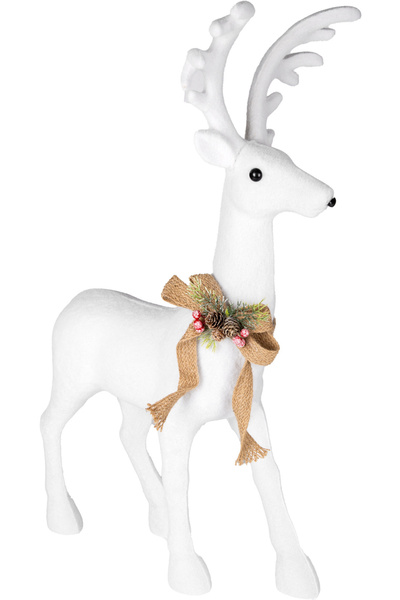 Herdekora Christmas Ornament, Deer, White - 75X52 cm