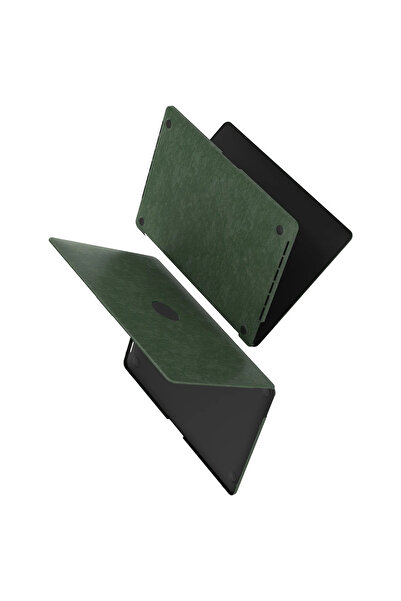Levelo Gevena Leather Macbook Pro 15" - Dark Green