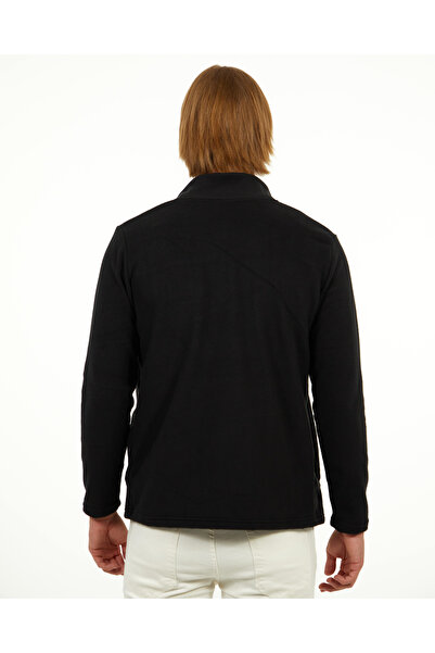 elkumoda Zipper Closure Fleece Mock Neck Winter Fleece Slim Fit Cotton