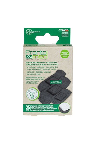 MYONNA IT & E- COMMERCE ProntoMed Compostable Bandages, Assorted Sizes, Pack of 25, Black