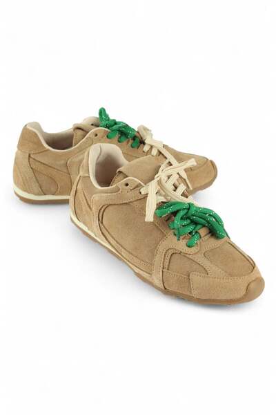 luuq shoes Glow Genuine Leather Suede Double Laced Colorful Sneaker Sports Shoes