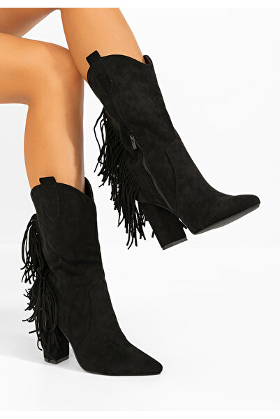 B T Shoes Καουμπόικες Μπότες Aurina Μαύρα