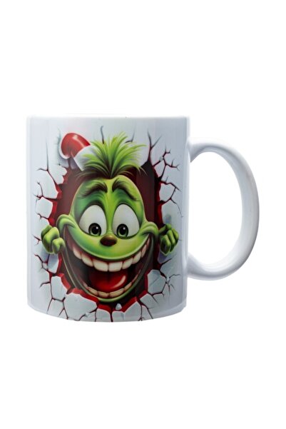 OEM Cană festivă Grinch, RTD32, ceramică, 330 ml