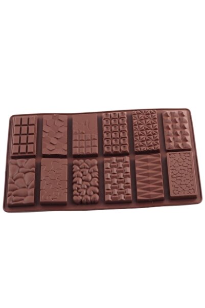 RABY LYCENXI Chocolate Mold, Silicone, 12 Cavities, 10.8x6.65x0.39 inch
