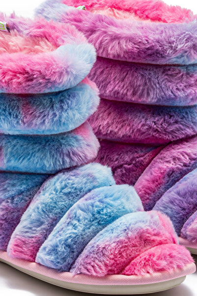 Twigy Rain Plush Children's Home Boots Blue-Pink 30/35