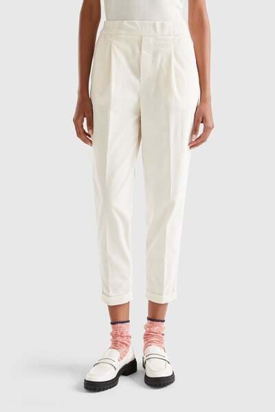 United Colors of Benetton Women's / Girls' Cream Pants (Model Code: 4Ha2556K4)