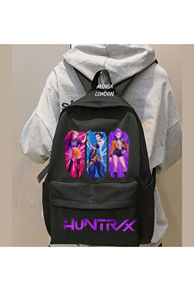 Minga London Black Huntrx Course, Tutoring, Study School Backpack