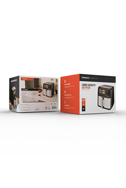 porodo Lifestyle 1800W Dual Mode 11L Air Fryer - Black