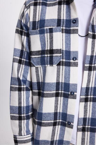 Tudors Men's Regular Fit Classic Cut Double Pocket Winter Lumberjack Checkered Shirt