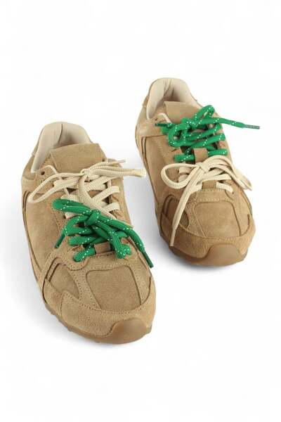 luuq shoes Glow Genuine Leather Suede Double Laced Colorful Sneaker Sports Shoes