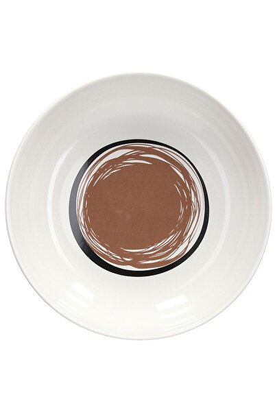 Andrea Fontebasso Soup plate Edge Vibes Terra, Porcelain, 18.5 cm, White/Brown