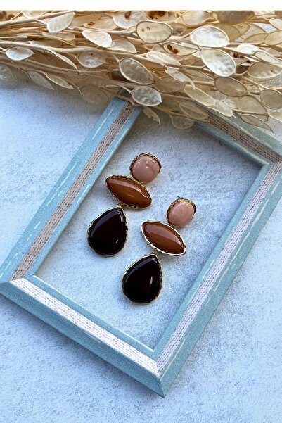 Meva Takı ve Aksesuar Earth Drops Earrings I Mev'Art Collection