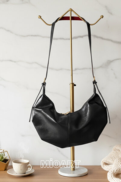 MioArt Women's Oval Shiny Shoulder Bag