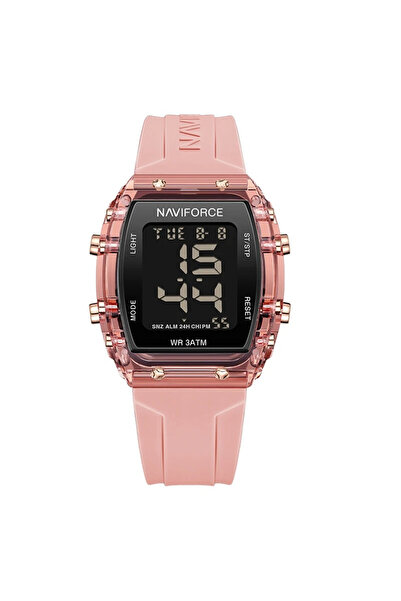 Naviforce Γυναικείο ρολόι χειρός Sport Casual Fashion Digital Silicon Pink