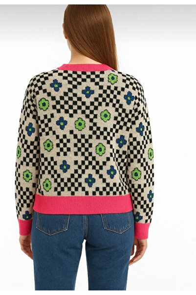 NorthAK Knitwear Oversized Cardigan Ethnic Patterned