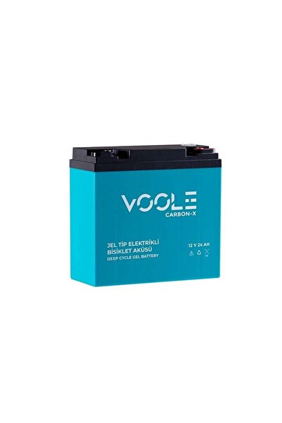 VOOLE 12 VOLT 24 AMPER JEL MOTOSİKLET AKÜSÜ ÖLÇÜLER 181*77*170 MM. 6.6 KG