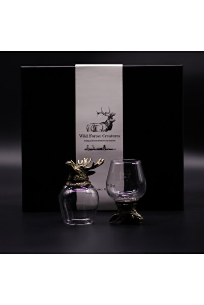 Ancient wisdom Gift Set of 6 Bottom Up Glasses Wild Creatures of the Woods 100 ML