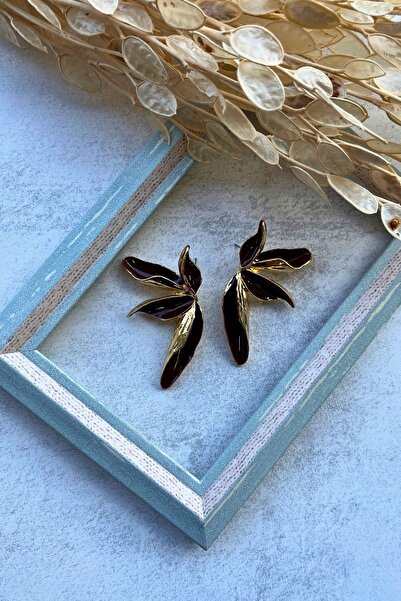 Meva Takı ve Aksesuar Elegant Curved Earrings I Mev'Art Collection