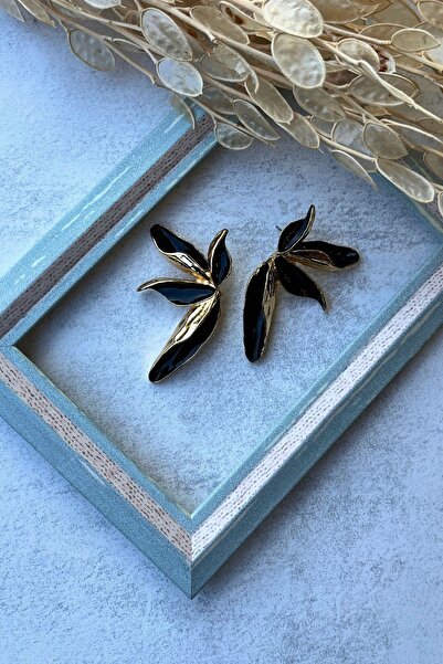 Meva Takı ve Aksesuar Elegant Curved Earrings I Mev'Art Collection