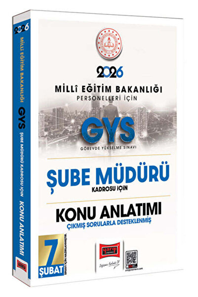 Yargı Yayınları 2026 MEB Personelleri İçin GYS Şube Müdürü Kadrosu İçin Çıkmış Sorularla Desteklenmiş Konu Anlatımı