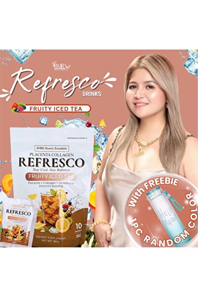 BMRS Beauty Essentials Placenta Collagen Refresco Fruity Iced Tea Drinks