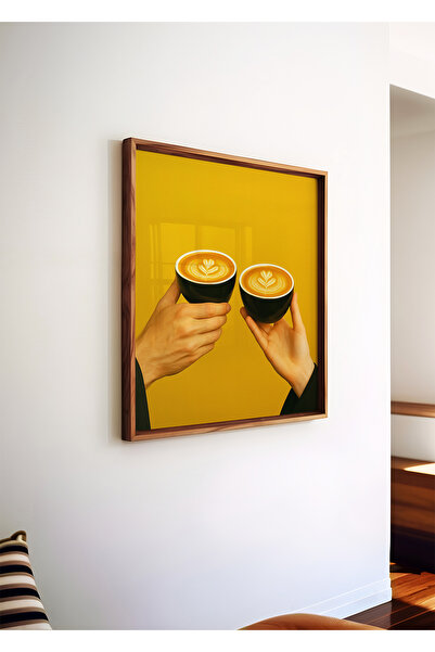 ARTHOUSECOLLECTIVE O ceașcă de conectare - Tematică cafea - Poster pătrat - P...