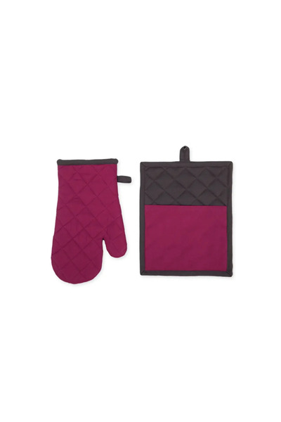 Nef Nef Homeware Set textil 2 buc. Suport și mănuși Perfetto Mauve