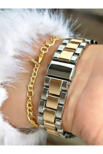 Tisaati Roman Numeral Luxury Special Series Metal Cord Women's Wristwatch-With Bracelet Gift