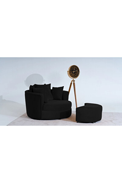 CAN METAL AY DİNLENME KOLTUK ( BERJER & HAREKETLİ PUF DAHİL ) DİNLENME BERJER SETİ