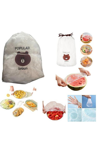 CİYESKA 100 Adet Tazeliği Koruyan Tencere ve Tabak Bonesi – Çok Amaçlı Gıda B...