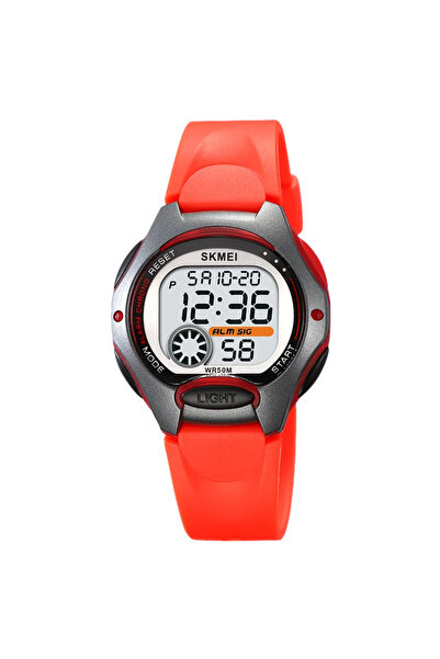 Skmei Children's Watch Led Digital Sport Casual Stopwatch Alarm Red