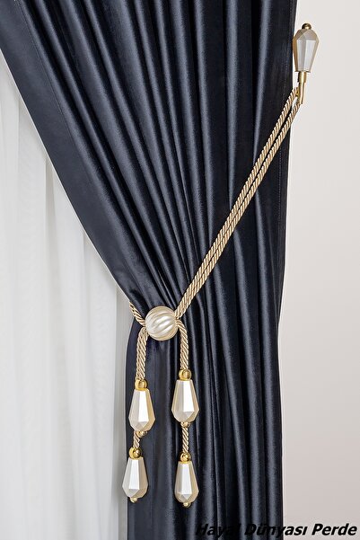 Hayal Dünyası Özel Yapım Dekoratif İnci Perde Bağı Renso Braçol Takım