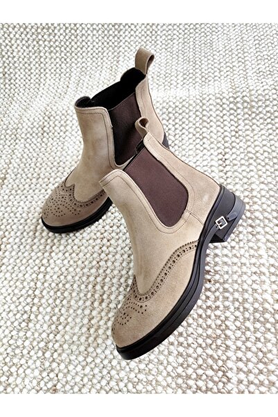 Of&Off Women's Genuine Leather Casual Boots