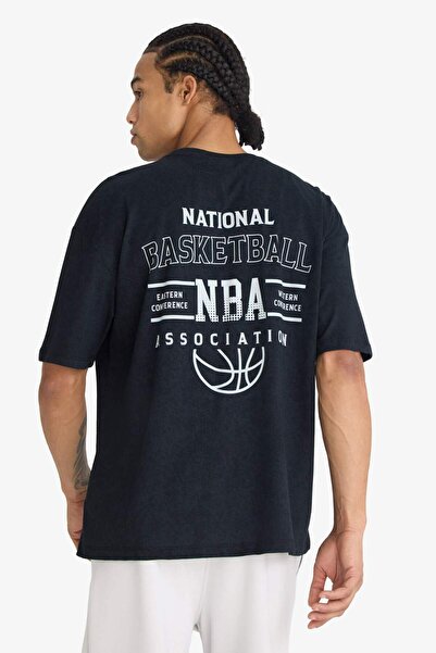 DeFacto Μπλουζάκι με κοντό μανίκι DeFactoFit NBA Wordmark Crew Neck με τύπωμα G3645AX25AU