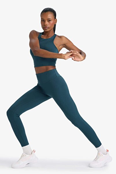 DeFacto DeFactoFit εφέ σύσφιξης Υψηλόμεσο ελαστικό ύφασμα Basic αθλητικό κολάν B4147AX25AU