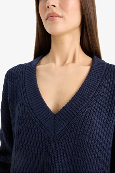 DeFacto Women's Sweater Z7135Az/Nv207 Navy